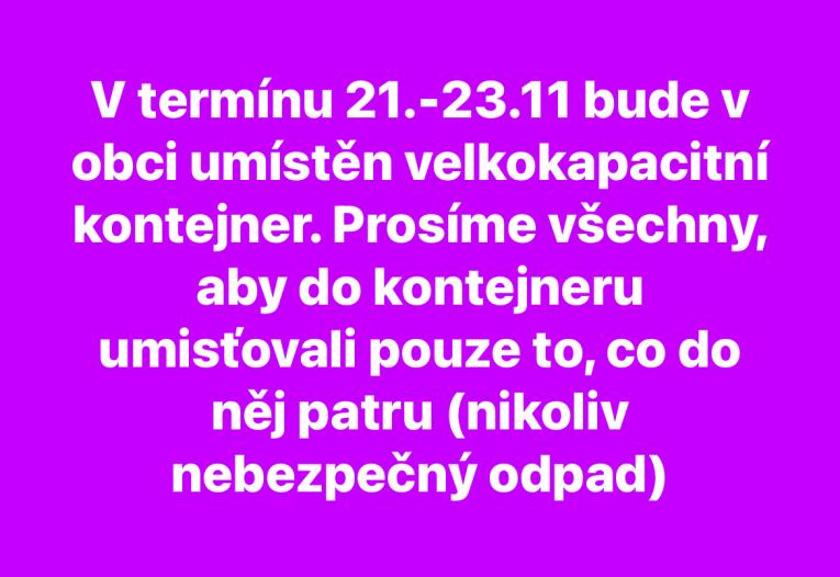 Kontejner na&nbsp;velkokapacitní odpad